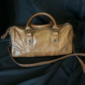 Frye brown leather satchel